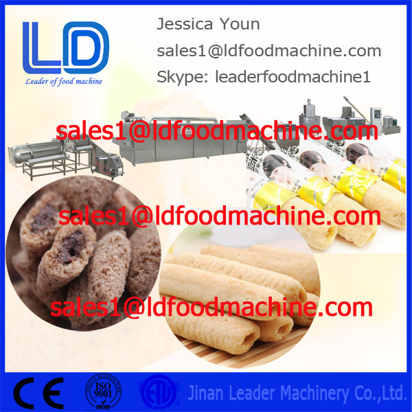 2014 New Automatic cereal snack Core Filling Snacks Food Processing Line Baking rice bread / cracker