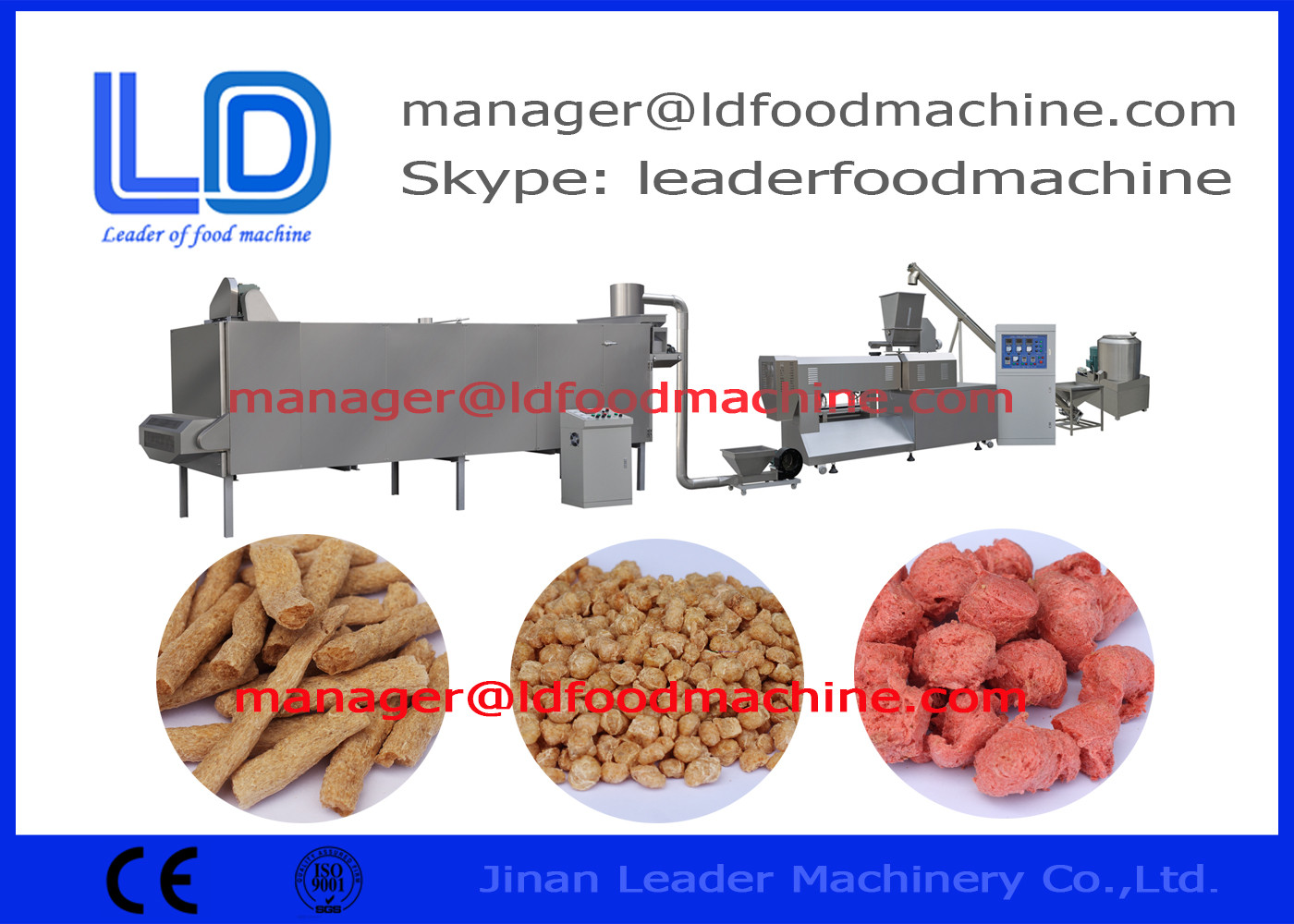 Snack Soybean Processing Equipment Full Automatic With Soybean Meal
