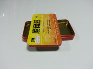 Customized Square Tin Container , Healthcare Packaging Products ,2  Pieces Of Tin Metal Box ,Can