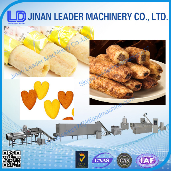 Industrial Automatic Corn Puff Food Extruder Processing Line Low Consumption