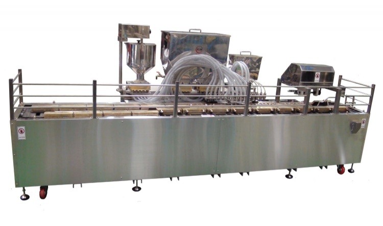 Cake Machine,Oil Sprayer/Depositor 2 in 1,Semi auto cake production line