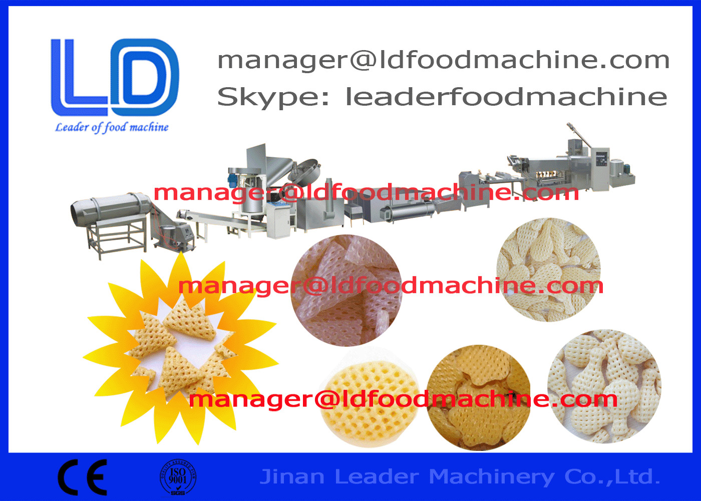 3D Snack Pellet Machinery , Single Phase 220V Extruded Snacks Cereal Machine