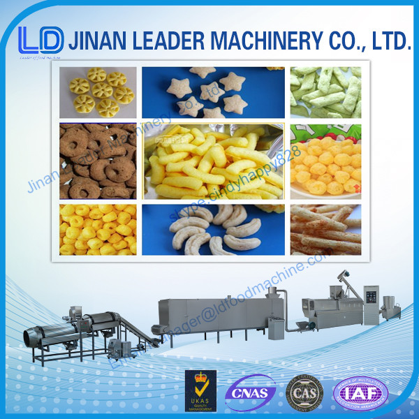 Extruder Rice Puff Inflating Snacks Making Machines Stainless Steel